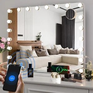 Bluetooth Hollywood Spiegel Beleuchtung Schminkspiegel mit 20LED Kosmetikspiegel - Bild 1 von 9