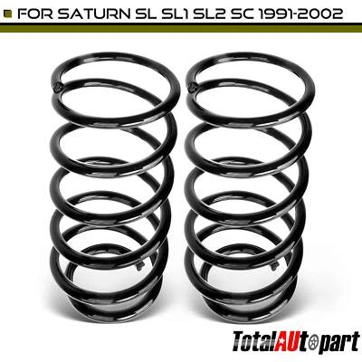 2x Coil Spring Set w/ AC for Saturn SC Coupe SL Sedan 1991-2002 SW Wagon Front - Image 1 of 4