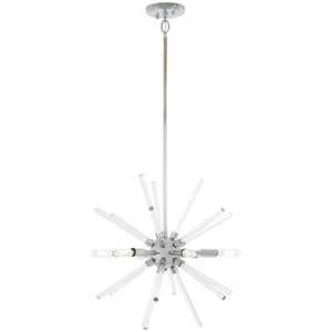 Minka George Kovacs Spiked 6 Light Pendant, 19", Chrome - P1791-077 - Picture 1 of 1
