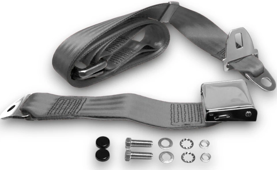 Seat Belt Strap Two Point Chrome Grey for Alfa Romeo Spider - Image 1 of 1