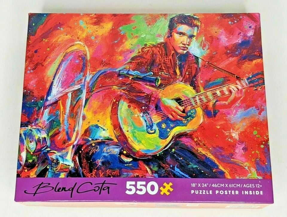 Elvis Presley King Rock & Roll 550 PC Jigsaw Puzzle Ceaco Blend Cota