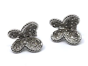 Aretes con mariposa de diamantes Olivia en plata de ley - Imagen 1 de 10