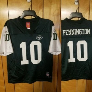 New York Jets Jersey YOUTH KIDS L Large (14-16) #10 Chad Pennington GREEN B3 - Picture 1 of 9
