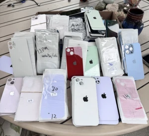 📦 Gros lot de panneaux de vitres arrière OEM, Apple Iphone et Android 1000+ pièces - Photo 1 sur 5