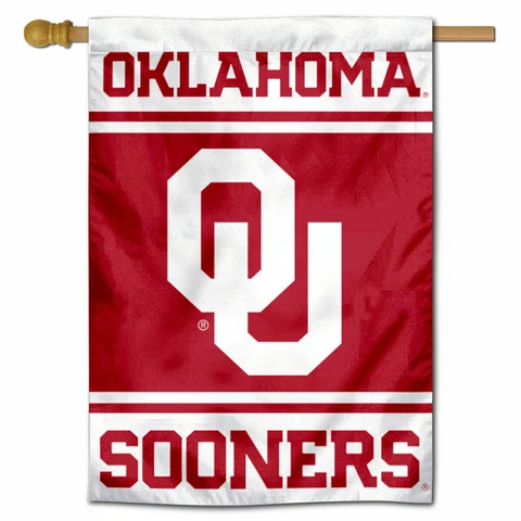 University of Oklahoma Sooners 28 in x 40 in Double Sided House Flag Cover