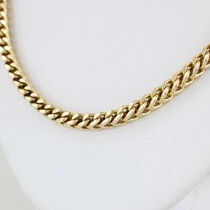 10KYG Franco Collana Catena Maglia 24,9" 4MM - Foto 1 di 4