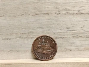 Medalla publicitaria de cobre Metropolitan Insurance 1852 "Marine & Fire" - Imagen 1 de 9