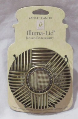 Yankee Candle Illuma-Tapa Vela Tarro Topper J/T CROSSHATCH bronce cepillado Foto 1 de 4