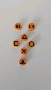 Fanatec Mclaren GT3 V2 Custom Ps5 Playstation Replacement ORANGE Button Caps - Picture 1 of 5