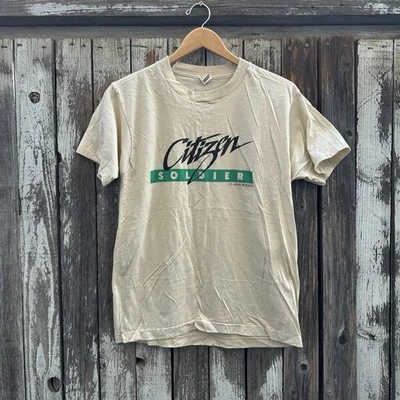 Camiseta De Colección Años 80 Citizen Soldier US Army Reserve Pantalla Estrellas Suave Delgada 50/50 Foto 1 de 4