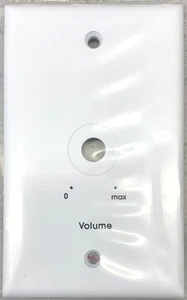 10844, Lowell White Wall Plate for Volume Control Attenuators - Picture 1 of 1