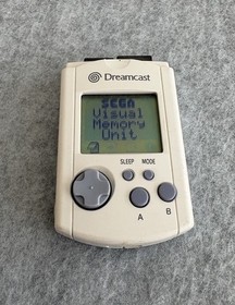 SEGA Dreamcast Visual Memory Unit VMU Built-in Screen HK-7000 Tested Works 