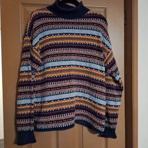Vintage Y2K Liz & Co Made in USA 100% Cotton Oversized Sweater Women's Small - Picture 1 of 8
