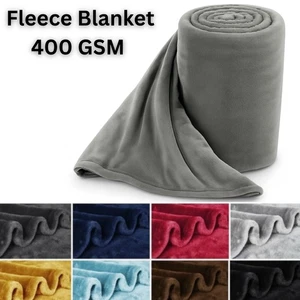 Große Sherpa Fleece Decke 400 g/m² super weich Wende warm Schlafsofa Überwürfe - Bild 1 von 36
