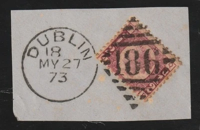 1/2d Bantam, Plate 3: fine used on piece. Dublin 186 duplex cancel: My 27 ‘73. - Image 1 of 2