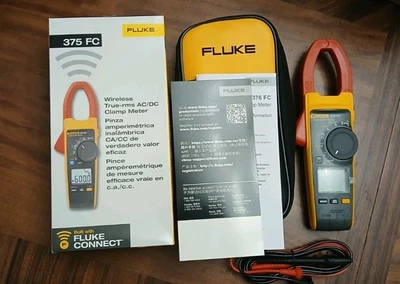 Fluke 375 FC True-RMS AC/DC Clamp Meter BRAND NEW IN BOX FREE SHIPPING - Image 1 of 4