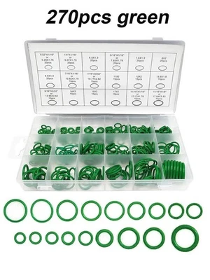 Lot Joints Toriques Caoutchouc 530 Pièces Étanchéité Climatisation Auto - Photo 1/4