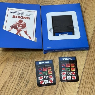 Boxing (Intellivision, 1980) Game Cartridge, Instruction Manual Box 2 Overlays - Image 1 of 3