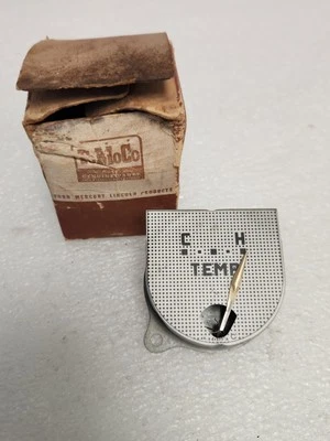 NOS OEM 1947 1948 Ford Passenger Water Temperature Dash Gauge 6A-10883 FoMoCo - Image 1 of 4