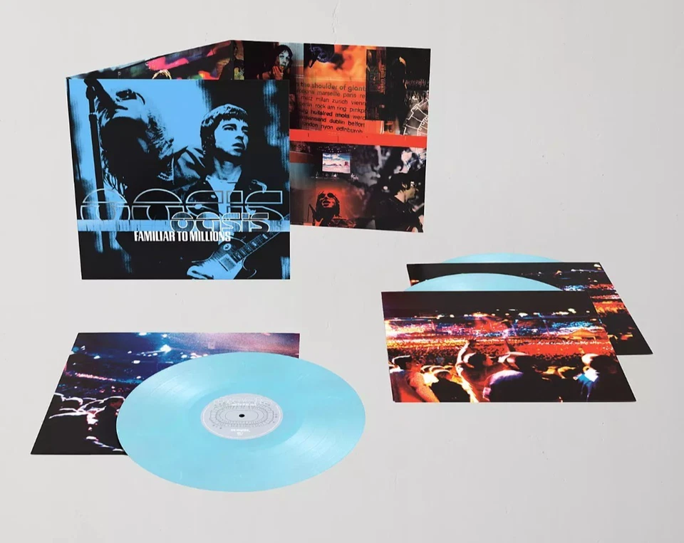 Oasis Familiar to Millions 3 LP Blue Vinyl BRAND NEW US Seller - Image 1 of 1