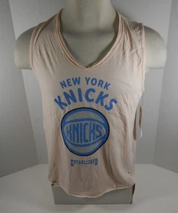 New Women Ladies New York Knicks Pink Blush Tank T-Shirt 47 Brand XL NWT - Picture 1 of 5