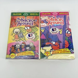 Stickin’ Around VHS Lot Vol 1 & 3 YTV Nelvana 1998 Collectors New Sealed - Bild 1 von 9