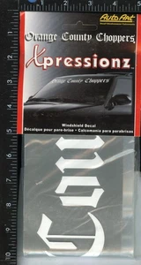 NOS ORANGE CO.CHOPPER Auto Art Xpressionz Car Truck Windshield Decal Sticker USA - Bild 1 von 2