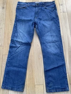 M&S Regular Fit With Stretch Medium Blue Jeans 36W 31L - Picture 1 of 10