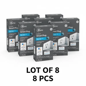 8 PACK GE Lighting 252811 Voice Control Cync C-Life Smart Plug - NEW - Picture 1 of 12