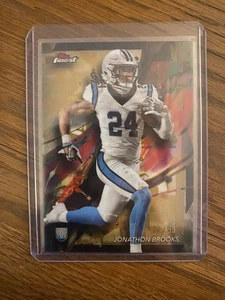 2024 Topps Finest JONATHON BROOKS Gold Refractor /50 RC #70 Carolina Card - Bild 1 von 2