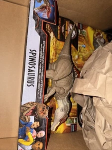 SPINOSAURUS EXTREME CHOMPIN JURASSIC PARK CAMP CRETACEOUS DINOSAUR NEW MATTEL - Picture 1 of 2