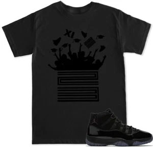 Cap and gown Prom Night T Shirt to match with Air Js Retro 11 23 shoes - Picture 1 of 4