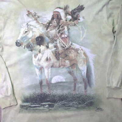 The Mountain 2005 Ruanne Manning beige tie dye talla XL Foto 1 de 4