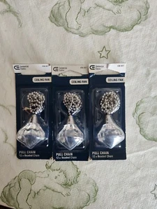 3 Commercial Electric Ceiling Fan Pulls Chrome, 12 inch. Free shipping 697 #3 - Picture 1 of 3