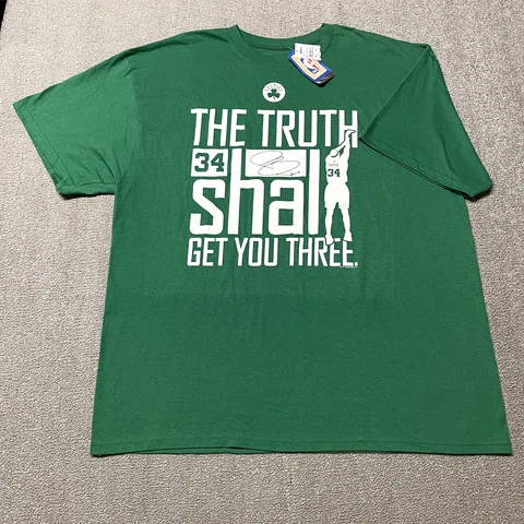 Paul Pierce Boston Celtics Shirt Men 2XL Green NBA Basketball 34 Truth Retro Cover