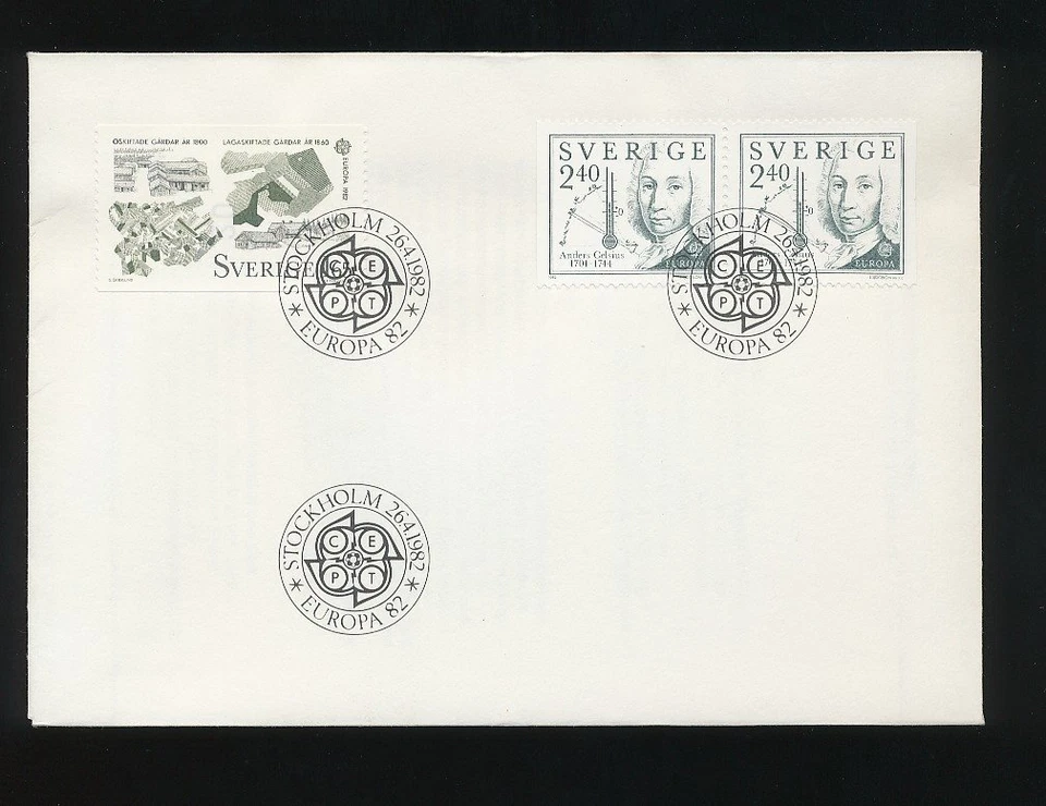 Sweden 1982 Europa Cept FDC famous people - Image 1 of 1