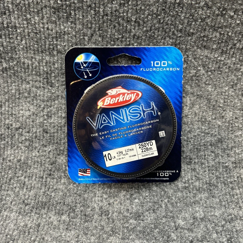 Berkley Vanish Fishing Line (250 yds) - Clear 10lb - Image 1 of 2