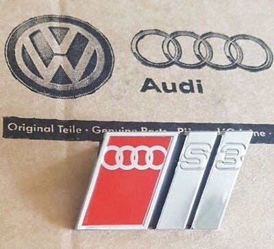 Audi A3 8L Original S3 Logo Clip Schriftzug Emblem Plakette Grill Kühlergrill  • 29.95€