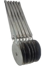 Stainless Steel Adjustable Dough Divider Pizza 6 Wheel Cutter Pasta Knife USA