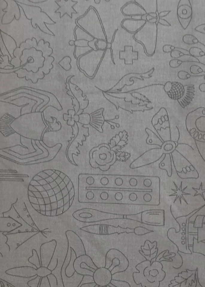 Tela licuadora gris bordada de vidrio Alison, 1/2 yarda Foto 1 de 1