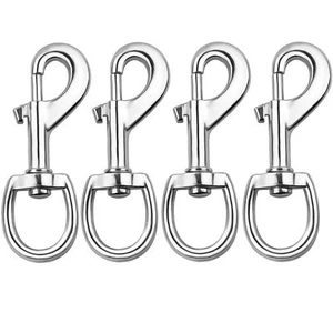 4 Pcs 3.5" Flag Swivel Snap Hooks Flagpole Accessories Heavy Duty Eye Bolt Clips - Picture 1 of 7