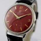 AUTHENTIC GIRARD PERREGAUX SWISS MANUAL WIND LARGE STEEL VINTAGE GENTS WATCH