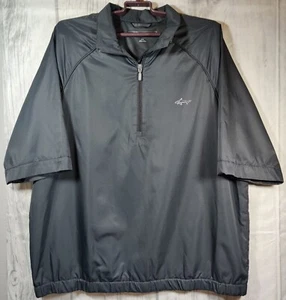 Greg Norman Mens Medium WeatherKnit Short Sleeve 1/4 Zip Golf Rain Pullover M - Picture 1 of 6