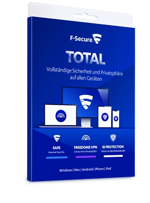 F-Secure Total Security mit VPN 2025 5 Geräte PC MAC  Android Ios 1 Jahr @GWC - Bild 1 von 3