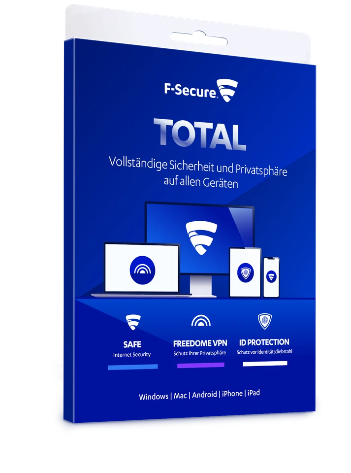 F-Secure Total Security mit VPN 2025 5 Geräte PC MAC  Android Ios 1 Jahr @GWC - Bild 1 von 3