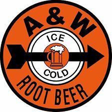 12" A & W Root Beer Reproduction Ad New Aluminum Metal Sign 