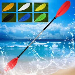 220cm Aluminum Kayak Canoe Paddle Double-Ended Detachable Canoe Paddle Boat Oars - Picture 1 of 17