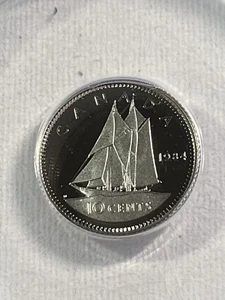 1984 Proof Canada 10 Cents Coin Graded PR 69 DCAM by ANACS - Picture 1 of 4