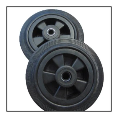 Wheels rubber in Black or Grey Ø80mm and Ø50mm Sold in pairs - Image 1 of 3