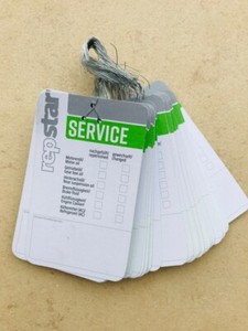 50x Repstar Ölwechselanhänger, Ölwechselzettel, Ölzettel, Inspekionszettel Klima